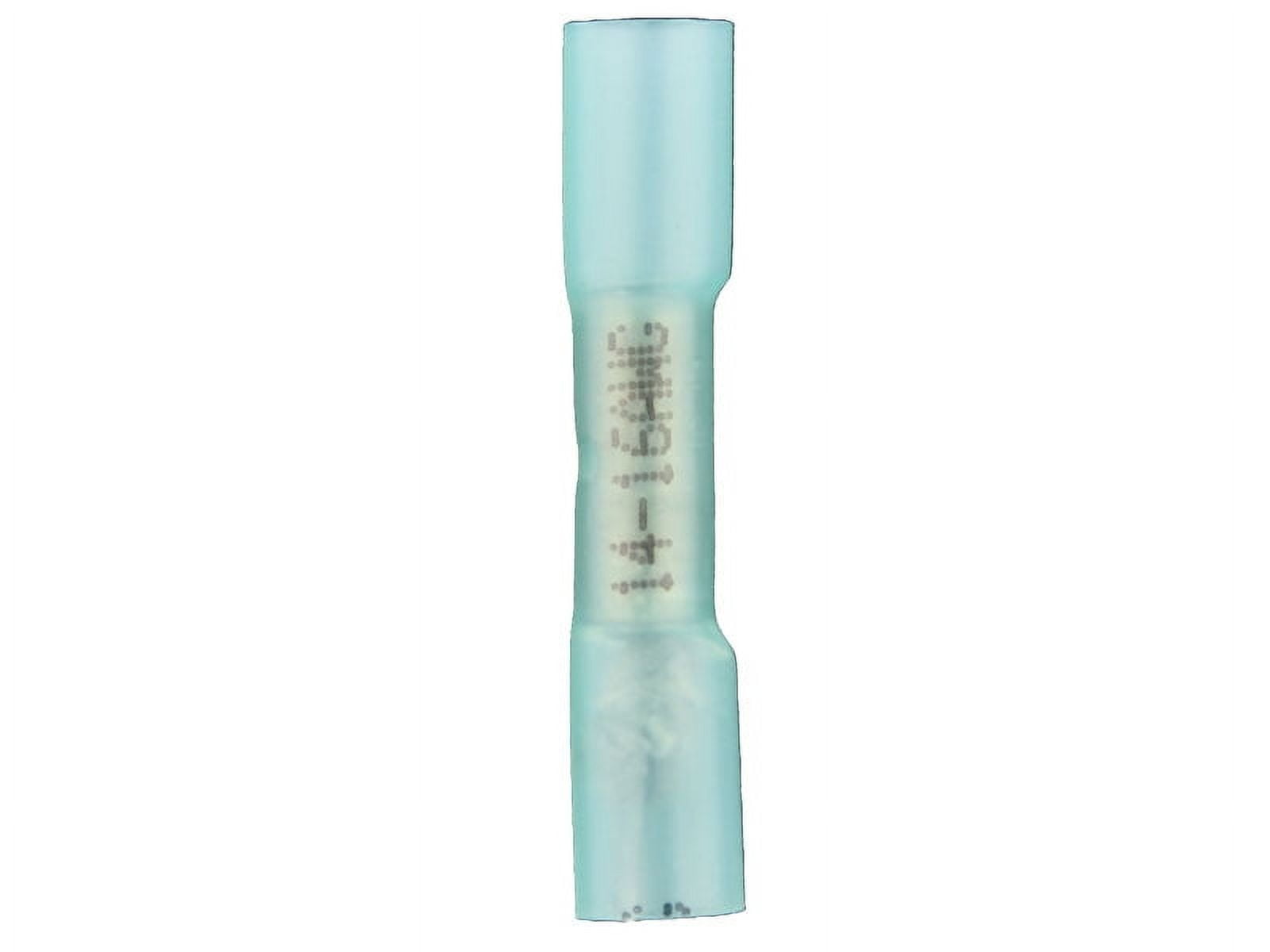 Heat Shrink Blue Butt Connector 16-14 Gauge Package of 100