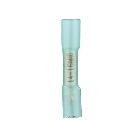Heat Shrink Blue Butt Connector 16-14 Gauge Package of 100