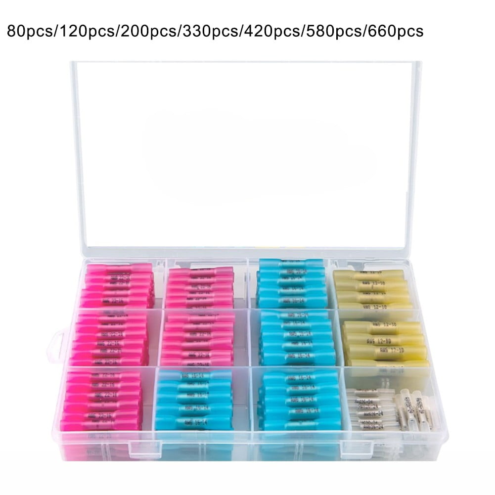 580 Stück Schrumpfverbinder Set - Marine Grade, 4 Farben & Größen Für Kabelverbindungen
