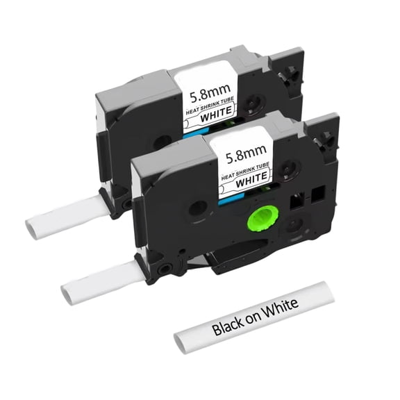 Heat Shrink Label Compatible with Brother P Touch Heat Shrink Tubing Label for Wire Cable for Brother PT-P710BT D400 E500 P900 and more