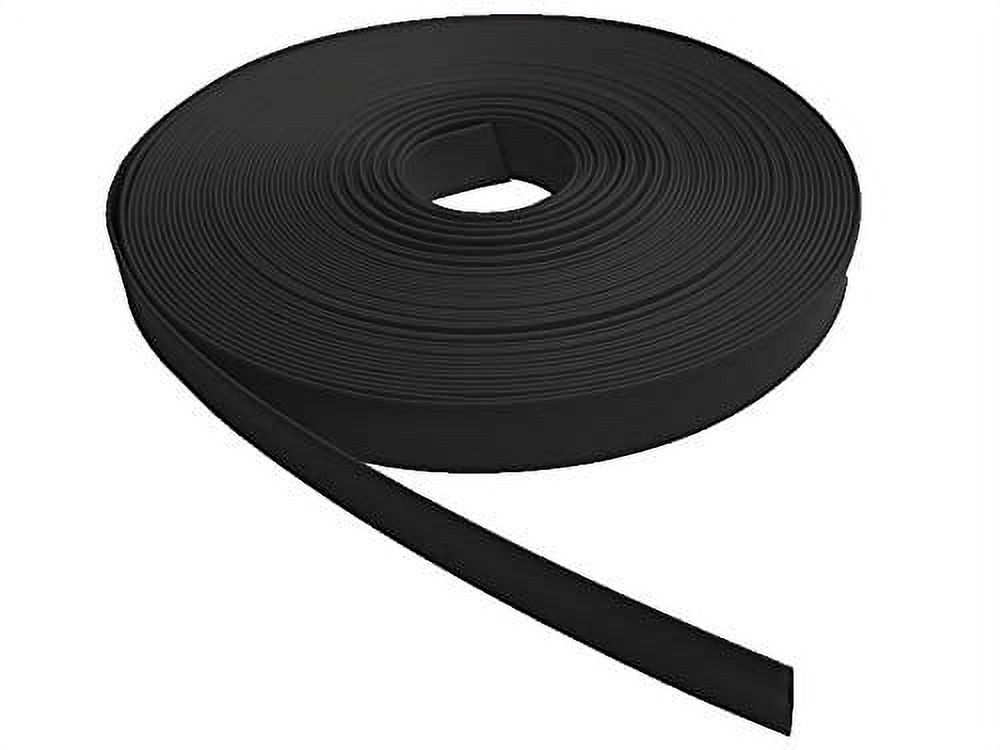 Heat Shrink Tubing 1/2” Inch 50' Ft Long, Black Polyolefin 21 Industrial Shrink Cable