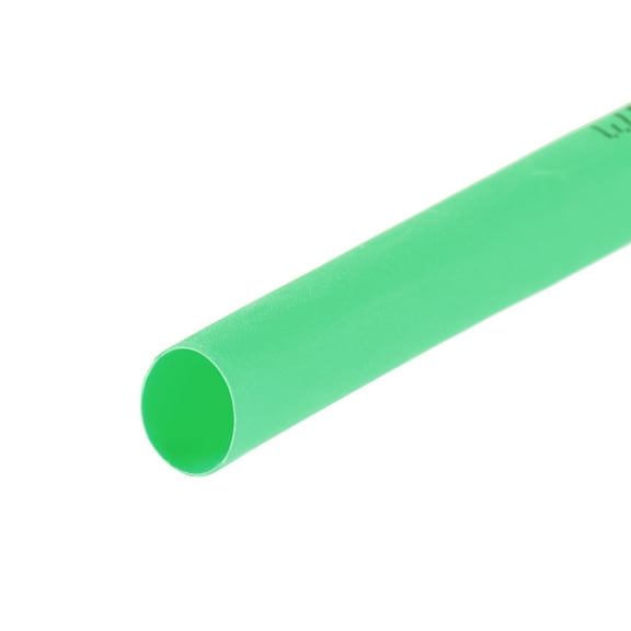 Heat Shrink Tubing 1/4"(6mm) Dia 10mm Flat Width 2:1 rate Shrinkable Tube Cable Sleeve 7m - Green