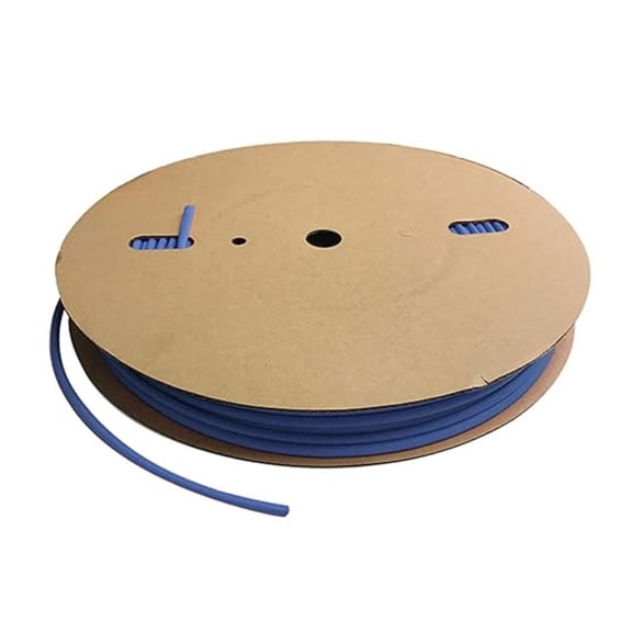 Heat Shrink Tubing - 1/8 Inch - 500' Ft Long, Blue Polyolefin - 2:1 Industrial Shrink Tube & Cable Sleeve for Electrical Wire Insulation - Rated for 600 V