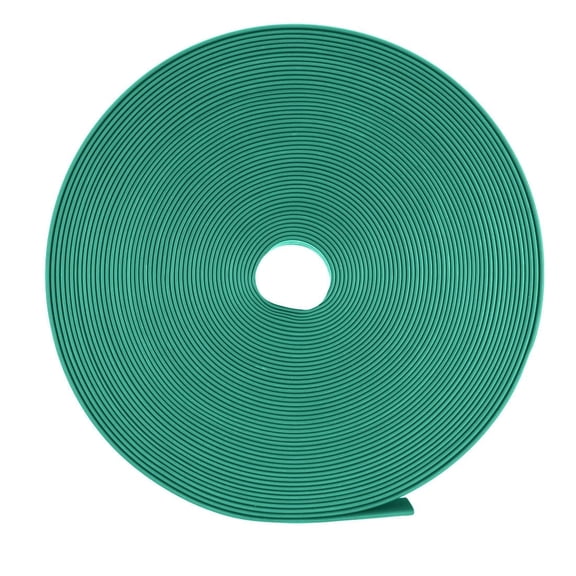 Heat Shrink Tubing 11mm Dia 17mm Flat Width 10m 2:1 Heat Shrink Tube Wire Wrap - Green