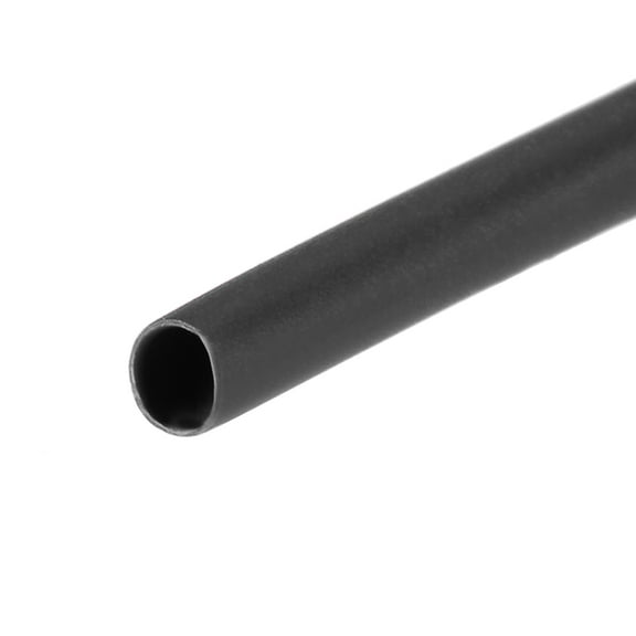Heat Shrink Tubing 1mm Dia 2.7mm Flat Width 2:1 rate Shrinkable Tube Cable Sleeve 10ft - Black