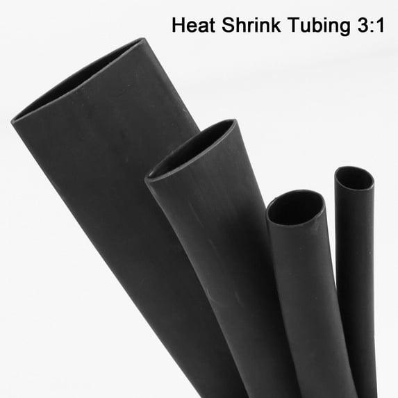 Heat Shrink Tubing Black 3:1 Marine Grade Wire Wrap Adhesive Glue Lined Waterproof