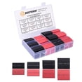thumbnail image 1 of Heat Shrink Tubing Kit 1, 3/4, 1/2, 5/8 Inch Assortment, 3:1 Dual Wall Adhesive Lined - Black  Red [108 pcs], 1 of 7