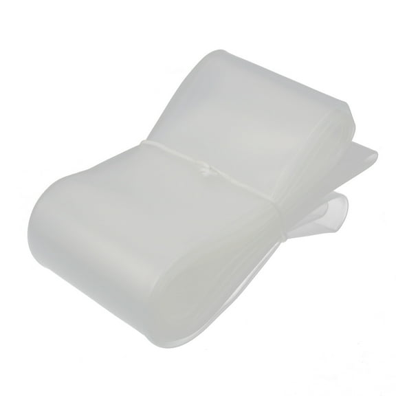 Heat Shrinkable Tube 45mm Inner Dia Transparent Wire Wrap Cable Sleeve 2M Long