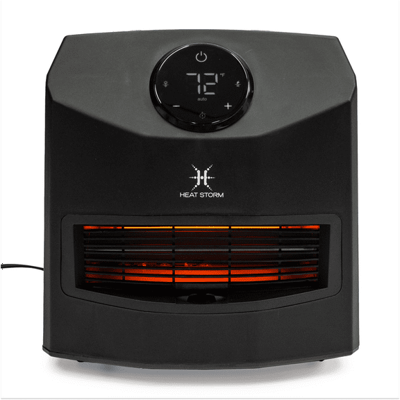 Heat Storm Black 1500W Infrared 2-Speed Portable Space Heater