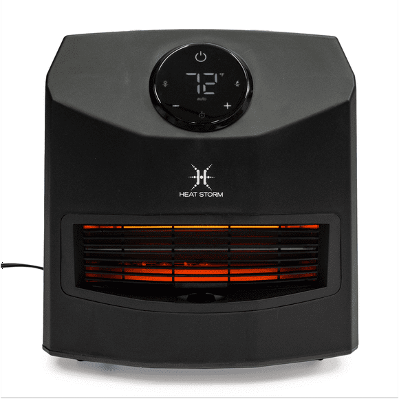 Heat Storm Black 1500W Infrared 2-Speed Portable Space Heater