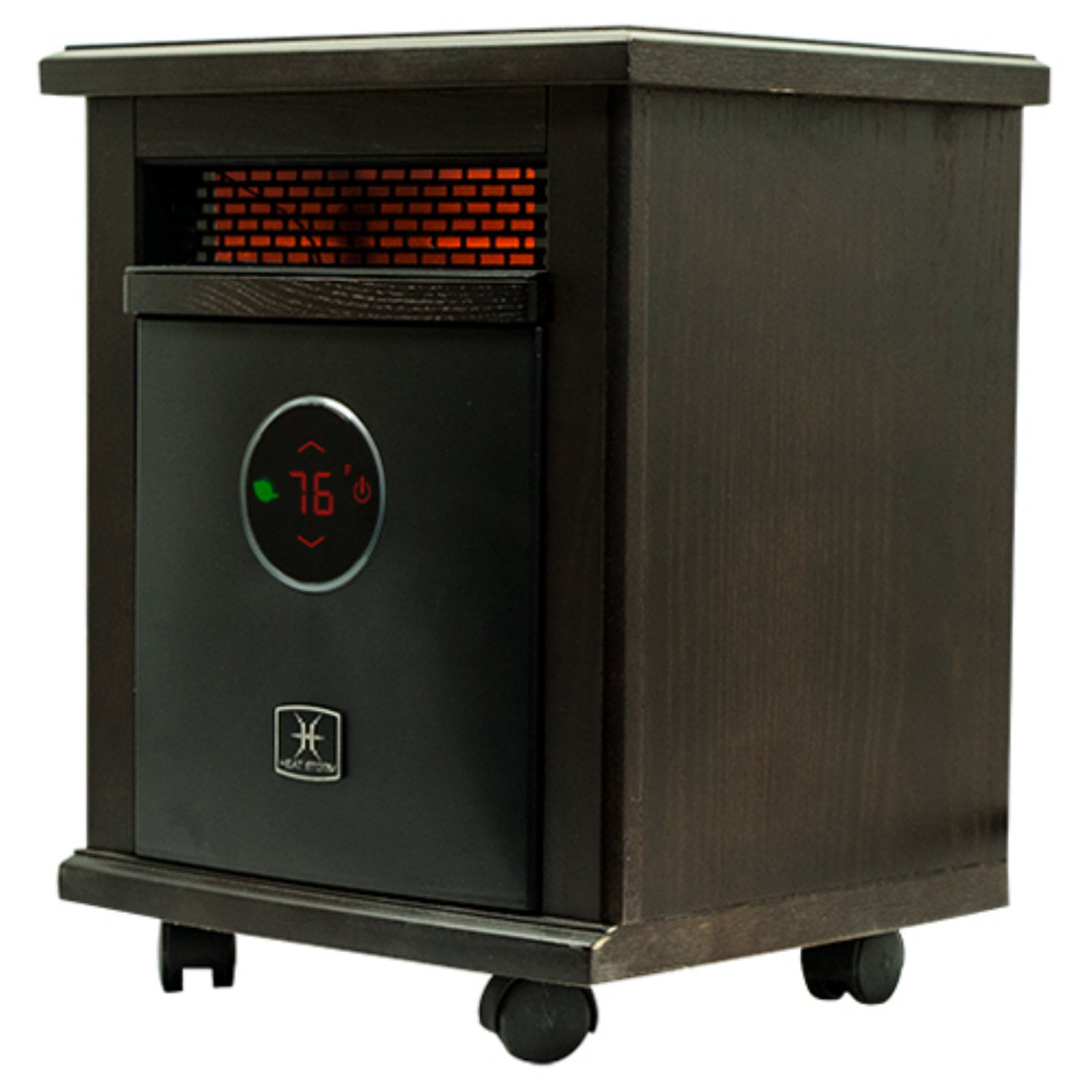 Heat Storm HS-1500-ILOD Logan Deluxe Infrared Space Heater, Remote Control,  Built in Thermostat and Overheat Sensor - 750-1500 Watt - Walmart.com