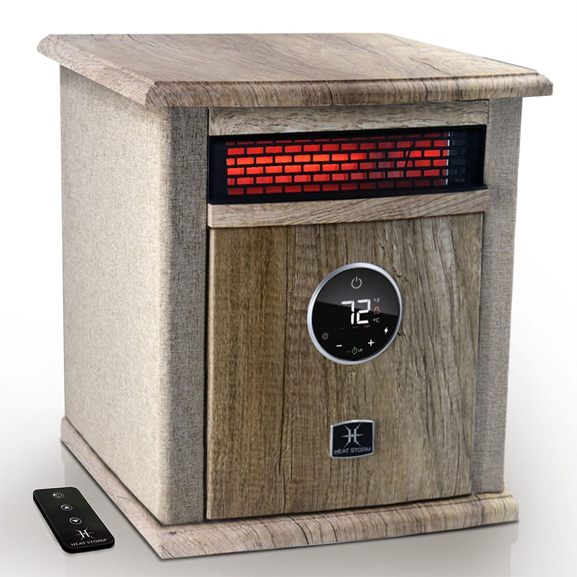 Tan Electric Infrared Convection Space Heater with Thermostat