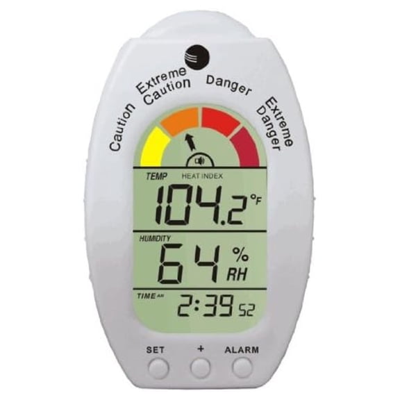 Heat Stress Monitor, Handheld Heat Index Meter with Temperature & Humidity - WS-HE01 Portable Dew Point Tester for Athletes, Sports & Outdoor Work