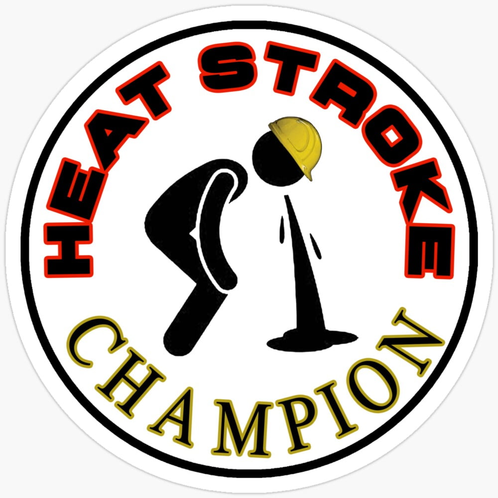 Heat Stroke Champion Sticker Phone Decal Water Bottle Stickers Car ...