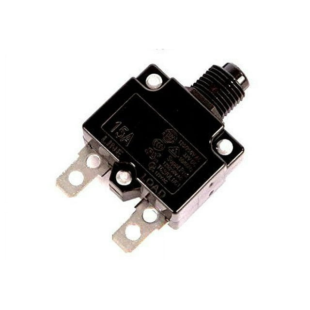 Heat Surge Roll N Glow Fireplace Reset Buttom 15 AMP Circuit Breaker