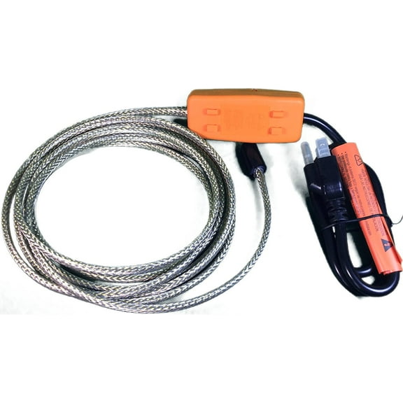 Heat Tape Easy Heat Freeze Protection Cable Waterline Heater Pre-cut to 35 Foot includes Installed Plug Head