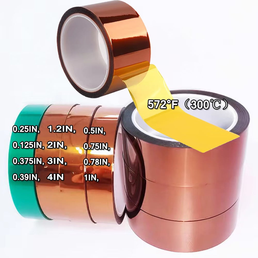 EDSRDRUS Multiple Colors and Sizes Heat Resistant Tape for Sublimation,  Heat Tape No Residue Heat Transfer Tape for Heat Press 3D Printer  Electronics Soldering Curcuit Board - Yahoo Shopping
