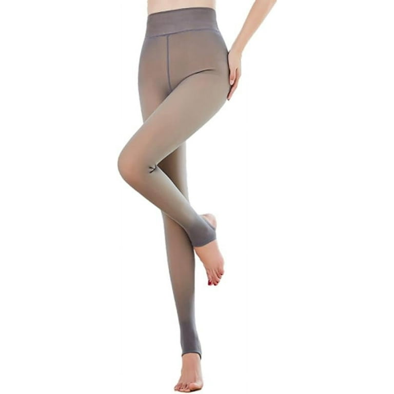 Heat Tech Leggings Fleece Lined Tights Fake Translucent Nude Tights Fleece Pantyhose Leggings Walmart