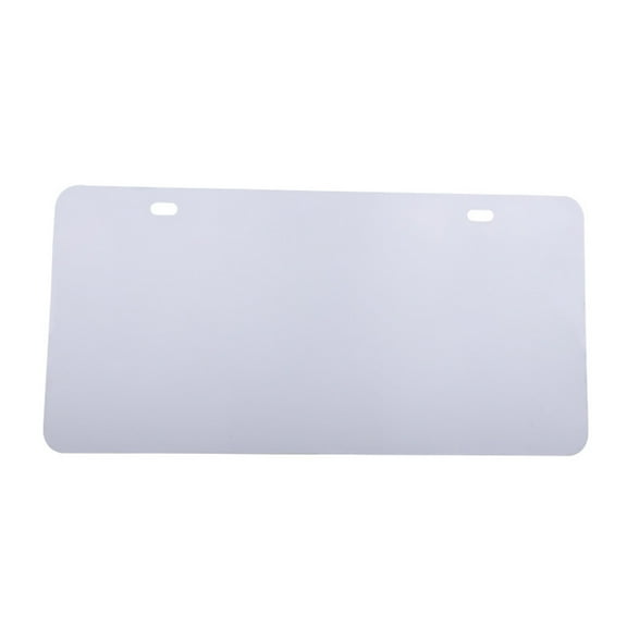 Heat Thermal Transfer Automotive License Plate Tag for Vehicle DIY Custom Design 12x6in White Sublimation Plate