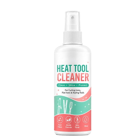 Heat Tool Cleaner Spray for Curling and Flat Irons – 3.4oz Buildup Removal & Shine Enhancement for Ceramic and Titanium Styling Tools