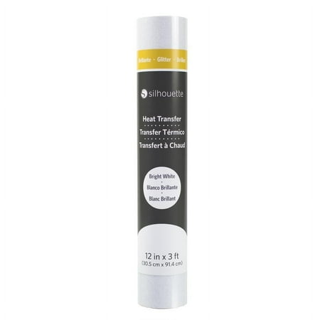 Glitter Heat Transfer - 12" - Bright White
