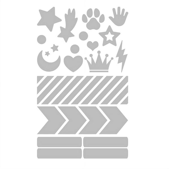 Heat Transfer Security Reflective on Shirts Jacket Heat Press DIY Design Silver Panel Patches Safety for Clothing