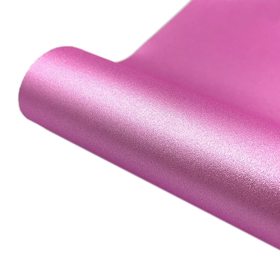 Heat Transfer Vinyl, Czzoypi Glitter Self-Adhesive Iron On Film, Water Resistant DIY Decorative Sticker for T-Shirts Home Decor, Pink