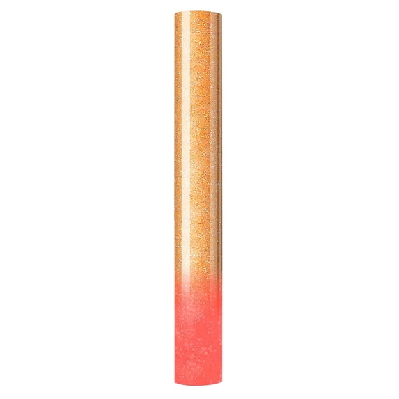 Heat Transfer Vinyl Roll Glow in the Dark, Iron On Heat Transfer Vinyl for T-Shirts Pillows, Glitter Vinyl Transfer DIY Adhesive Vinyl Fabric Luminous Heat Transfer Lettering Film, 1Pc(Orange,12x10")