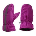 thumbnail image 1 of Heat Trends Kids Safety Reflector Thinsulate Waterproof Winter Snow Ski Mittens (Fuchsia), 1 of 1