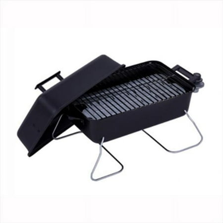 Heat Wave Heat Packs Tabletop Black Propane Gas Grill with Chrome Plated Cooking Grid