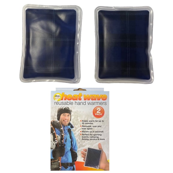 Ideas in Motion Heat Wave Reusable Hand Warmers - 2 Pack Blue One Size