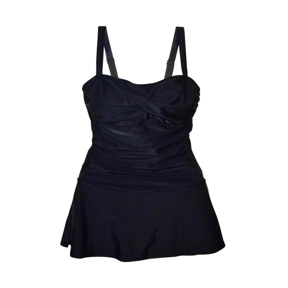 Heat Women's Twisted Front Flirty Swimdress Swimsuit