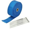 thumbnail image 1 of Exhaust Header Heat Wrap; 2" x 50' Roll Stainless Steel Zip Cable Ties Blue, 1 of 1