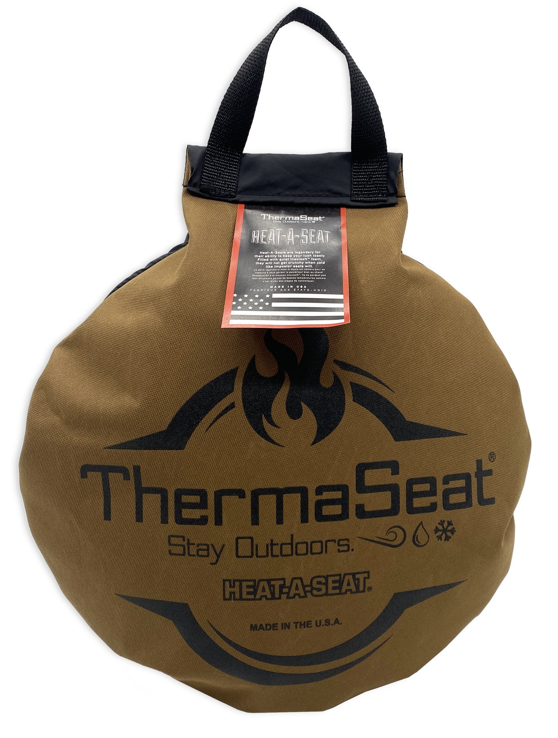 Northeast Products Therm-A-SEAT Sport Cushion Stadium Seat Pad, Black