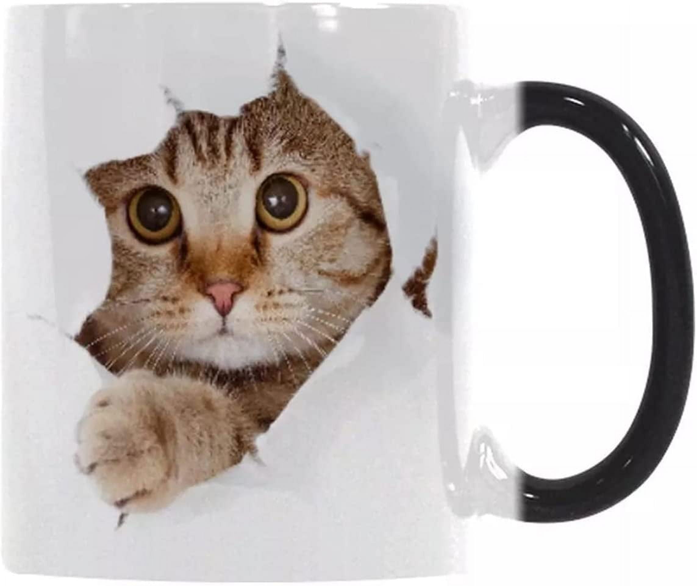 One Cat Leads to Another Magic Heat-Changing Coffee Mug