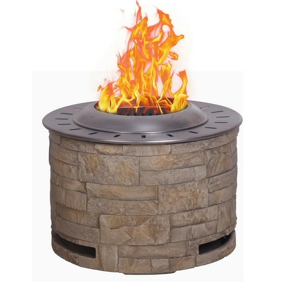 Heat-resistant Stainless Steel Fireplace With Wood As The Fuel Corrosion Resistance Smokeless Firepit Outdoor Easy To Clean Campfire Table