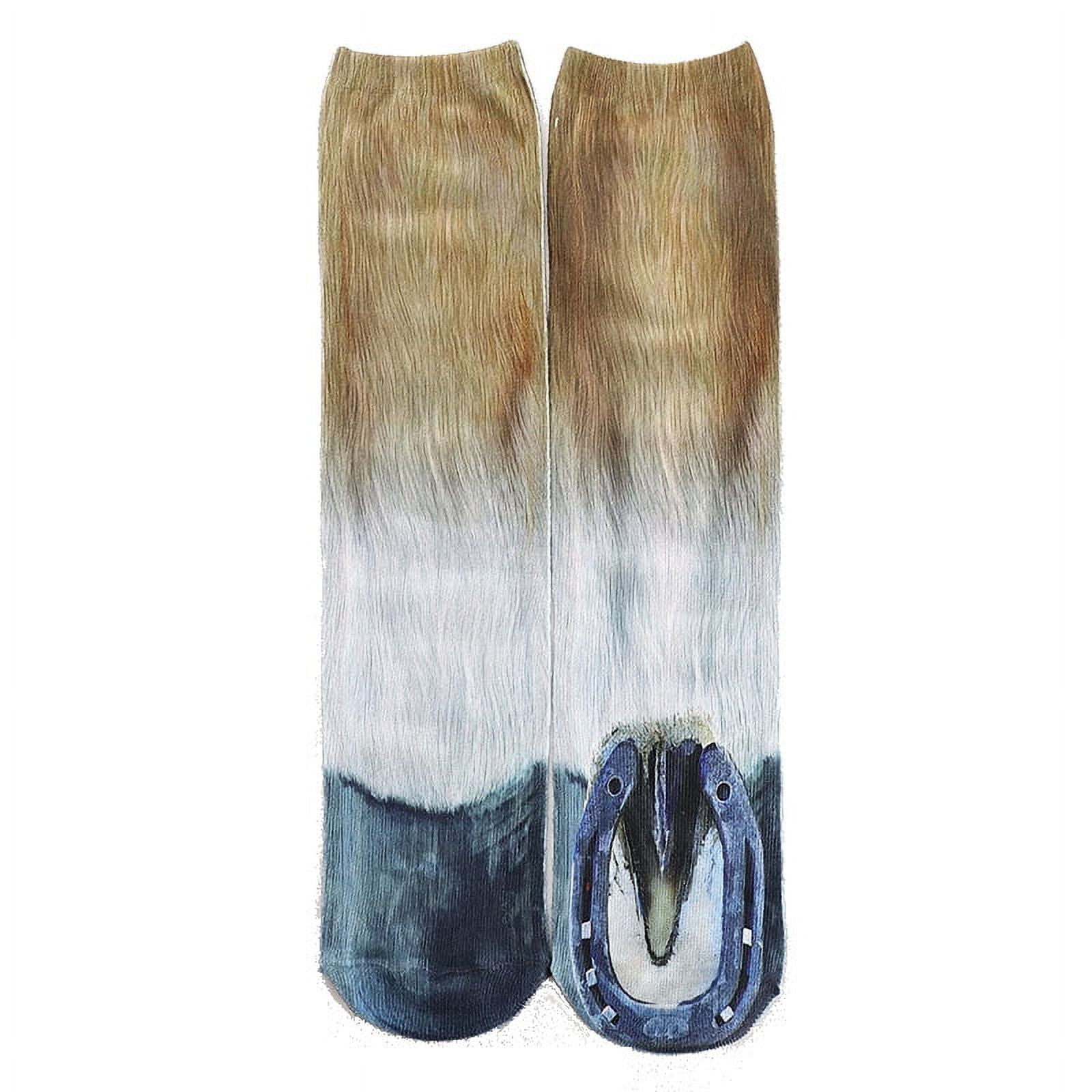 Heat transfer 3D printing socks animal unisex adult feet cat dog paws