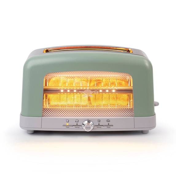 HeatMate Graphite Technology Multifunctional 2-Slice Pop-Up Toaster