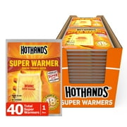 HeatMax HotHands Super Warmers - Up to 18 Hours of Heat - 40 Individual Warmers