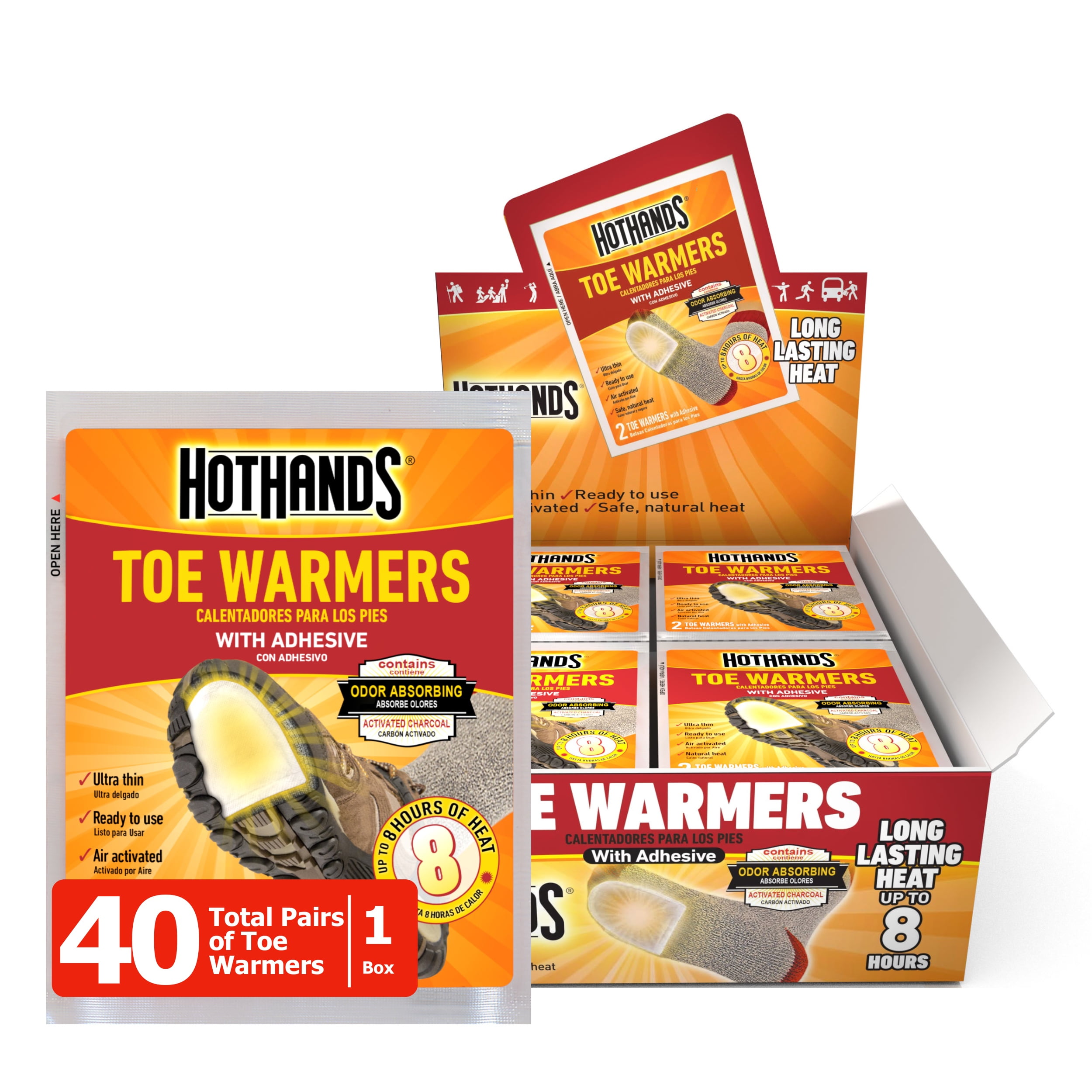 HotHands Winter Hunting Toe Warmers, Hot & War