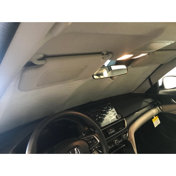 HeatShield, The Original Windshield Sun Shade, Custom-Fit for Honda Accord Sedan w/o Auto Dimming Rear View Mirror 2018, 2019, 2020, 2021, Silver Series