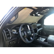 HeatShield, The Original Windshield Sun Shade, Custom-Fit for Ram 2500 Truck (Crew Cab) w/ Advanced Safety Group Package 2019, 2020, 2021, Silver Series
