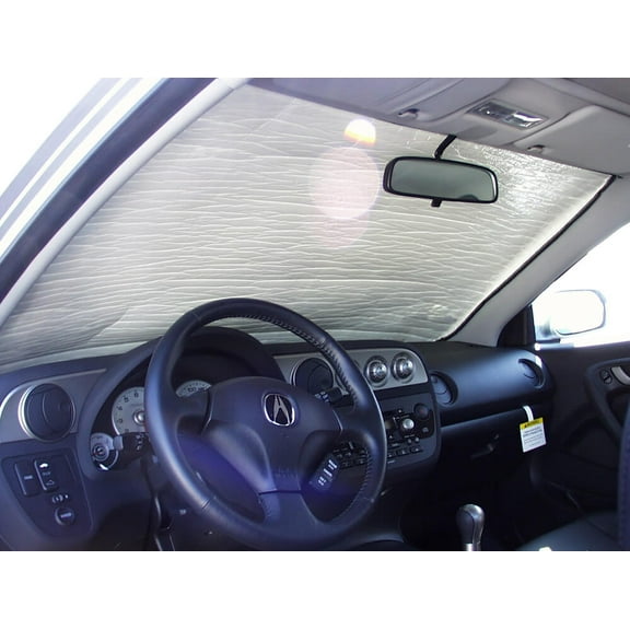HeatShield, The Original Windshield Sun Shade, Custom-Fit for Acura RSX Coupe 2002, 2003, 2004, 2005, 2006, Silver Series