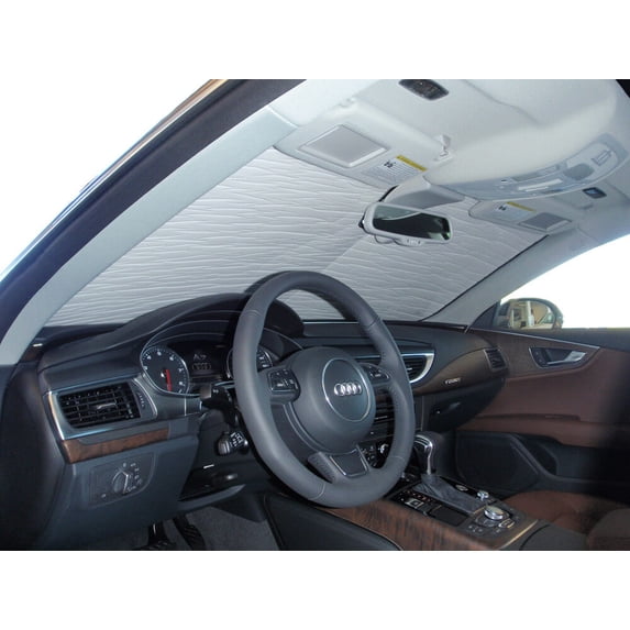 HeatShield, The Original Windshield Sun Shade, Custom-Fit for Audi A7 Quattro Sedan 2012, 2013, 2014, 2015, 2016, 2017, 2018, Silver Series