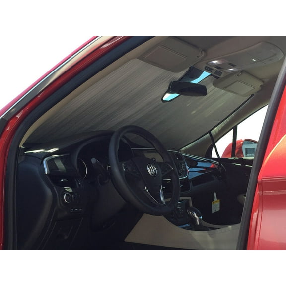 HeatShield, The Original Windshield Sun Shade, Custom-Fit for Buick Envision SUV w/ Sensor 2016, 2017, 2018, 2019, 2020, Silver Series