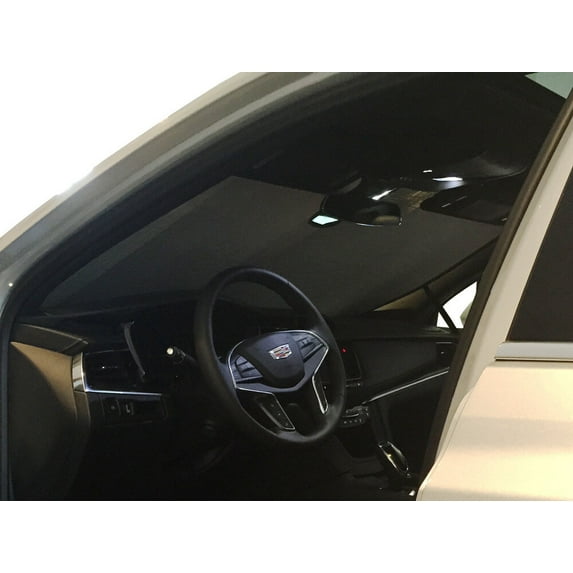 HeatShield, The Original Windshield Sun Shade, Custom-Fit for Cadillac XT5 SUV 2017, 2018, 2019, 2020, 2021, Silver Series