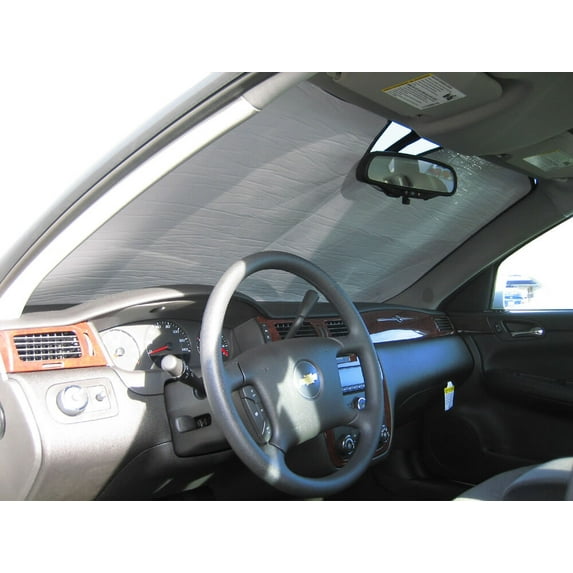 HeatShield, The Original Windshield Sun Shade, Custom-Fit for Chevrolet Impala Limited Sedan 2014, 2015, 2016, Silver Series
