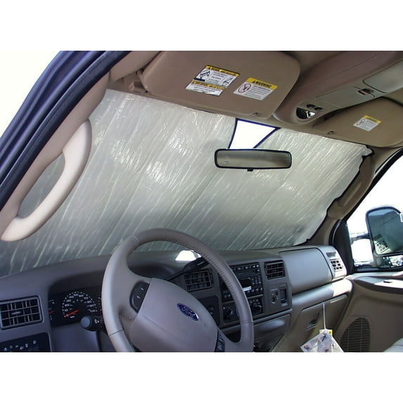 HeatShield, The Original Windshield Sun Shade, Custom-Fit for Ford F-550 Super Duty Truck (Standard Cab) 1999-2007, Silver Series