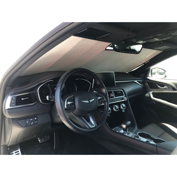 HeatShield, The Original Windshield Sun Shade, Custom-Fit for Genesis G70 Sedan 2019, 2020, 2021, Silver Series