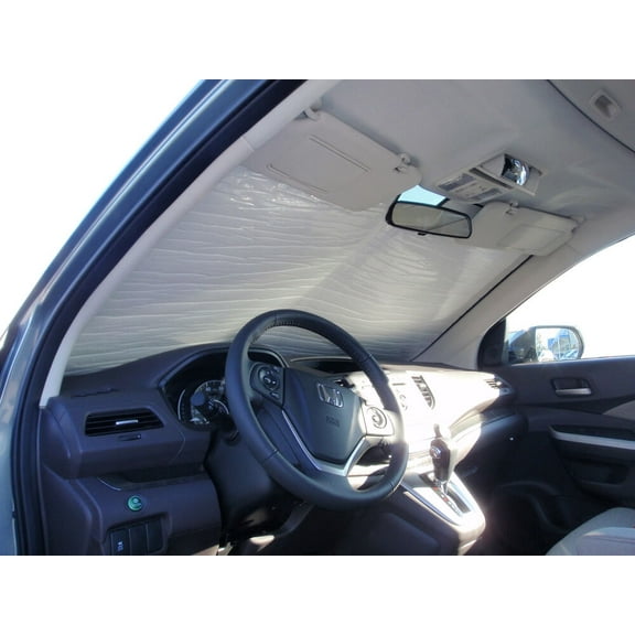 HeatShield, The Original Windshield Sun Shade, Custom-Fit for Honda CR-V SUV w/o Sensor 2012, 2013, 2014, 2015, 2016, Silver Series